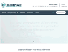 Tablet Screenshot of hosted-power.com